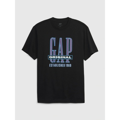 GAP tričko s výrazným logom čierne