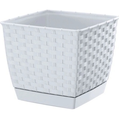 DRLK Ratolla kvetináč biely 19 cm