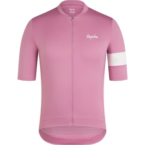 Rapha Мъжка фланелка с къс ръкав за колоездене Rapha Core Jersey Cycling jersey - Dusty Mauve / White (056-3756-0812)
