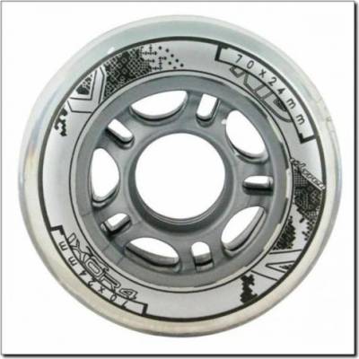 Nils Extreme PU 70x24 82A Černá kola (4 ks) (-002)