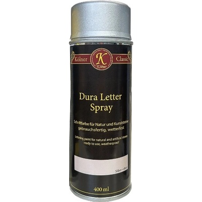 Dura Letter Spray 400 ml strieborná