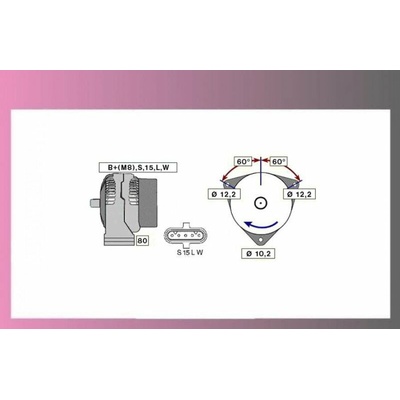 alternátor MAN F2000, TGA-24V/90A-