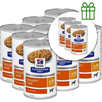 Hill's Hill s Prescription Diet c/d Multicare Грижа за пикочната система за кучета 370 г, 9+3 БЕЗПЛАТНО
