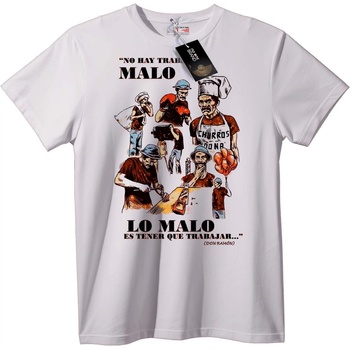 NOONEBRAND Тениска Градски Стил Без ЛошJob - 2XL, White