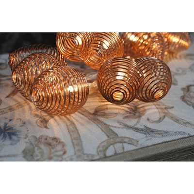 Home decoration Vianočná reťaz 160cm LAMP Meď teplá biela