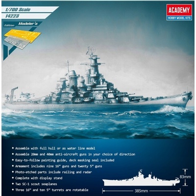 Academy Model Kit USS Missouri BB 63 14222 MCP 1:700