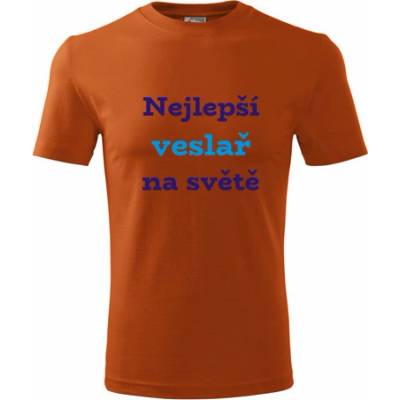 Tričko nejlepší veslař na světě dárek pro veslaře oranžové