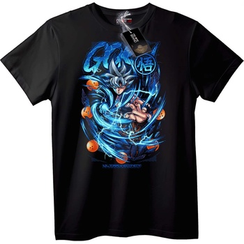 NOONEBRAND Тениска Goku Супер Сайан аниме - 6XL, Black