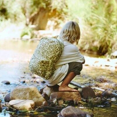 Studio Noos Midi Cotton green leopard