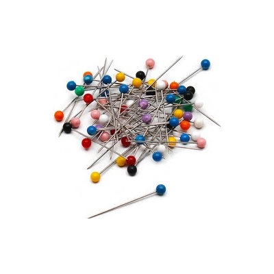 KOH-I-NOR KIN Špendlíky 0.6 x 31 mm se skleněnou hlavičkou, 100 ks – Zboží Dáma