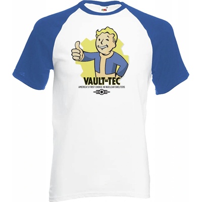 Pánské tričko Fallout Vault Boy modrý rukáv