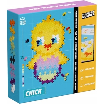 Plus-Plus Skládej podle čísel - Kuřátko 250 ks