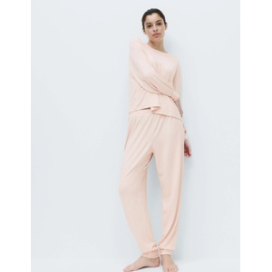 Marks & Spencer Топла плетена пижама с печат и манжети Marks & Spencer розово Marks & Spencer | Rozov | ЖЕНИ | S