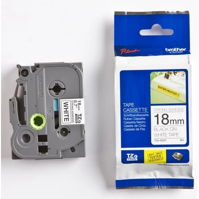TZE-S241 čierna na bielej permanentná 18 mm
