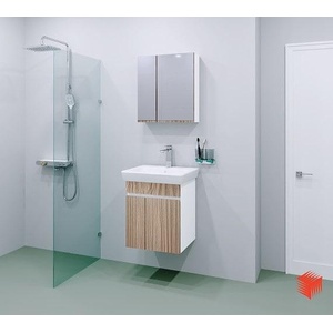 Visota Комплект мебели за баня Мина 55 см, цвят дървесен (KomVisMina55Darvo)
