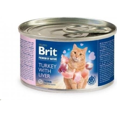 Brit Premium by Nature Cat Turkey with Liver 200 g