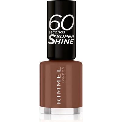 Rimmel 60 Seconds Super Shine лак за нокти цвят 140 Chocolate Eclipse 8ml