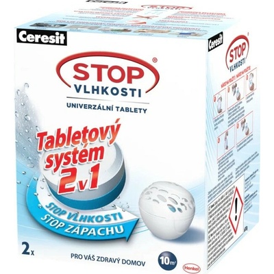 Ceresit Stop vlhkosti PEARL náhradné tablety 2v1 neutrálne 2 x 300g