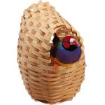 Ferplast Wicker nest - Плетено гнездо за канарчета, екзотични и малки птици, 8, 5 / 11, 5 cm - ø 10, 6 см