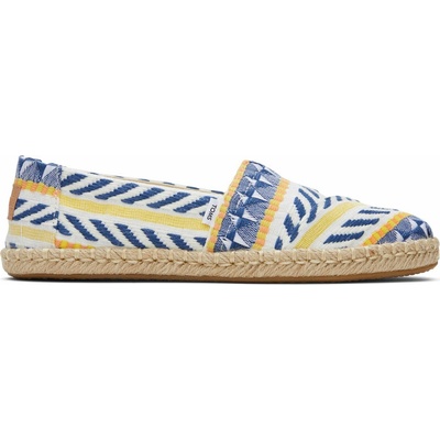TOMS ALPARGATA Dámske espadrilky ROPE modrá biela žltá béžová