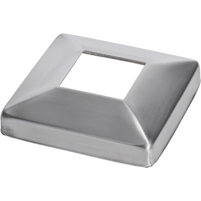 Kryt spodní příruby 99 x 99 mm, broušená nerez AISI 304