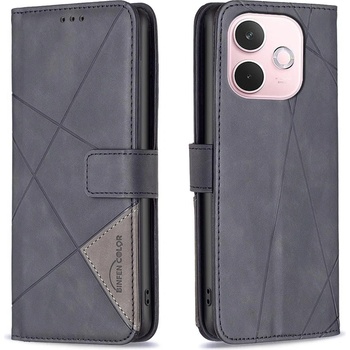 OPPO A5 Pro 5G Кожен Калъф Rhombus Design с Магнитно Закопчаване, Стойка и Протектор - 6 Цвята