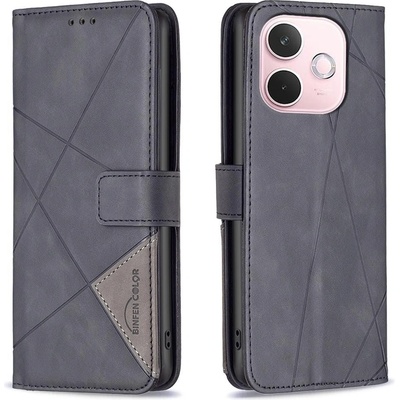 OPPO A5 Pro 5G Кожен Калъф Rhombus Design с Магнитно Закопчаване, Стойка и Протектор - 6 Цвята