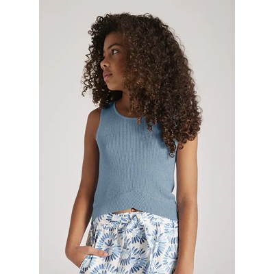 MAYORAL Топ трикотажен рипс в син цвят за момиче Майорал