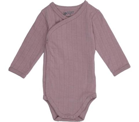 Lodger Romper LS Solid Rose