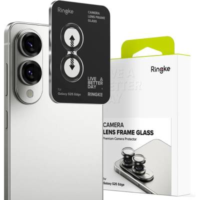 Ringke защитно стъкло за рамка на камерата Galaxy S25 Edge, черно (8800293854517)