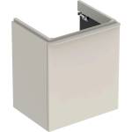 Geberit Smyle Square - Шкафче за умивалник, 54x43x62 см, 1 врата, панти отдясно, пясъчно-сиво 500.365. JL. 1 (500.365.JL.1)