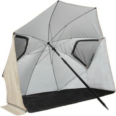 VIRTUFIT Beach Parasol Premium Béžový