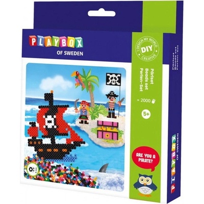 Playbox Zažehlovacie korálky Piráti, 2000 ks