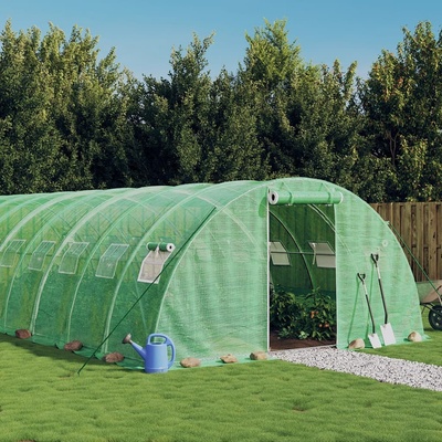 vidaXL s ocelovým rámem bílý 56 m² 14x4x2 m