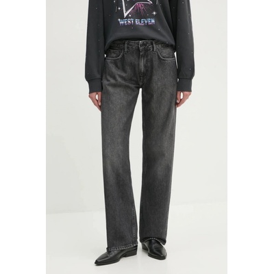 Pepe Jeans LOOSE ST JEANS LW NICKY dámské high waist PL204902XM8 šedá