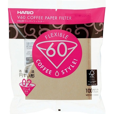 Hario Misarashi hnědé V60-02 100 ks