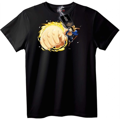 NOONEBRAND Тениска One Piece Луфи удар - 2XL, Black
