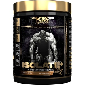 UnKrowned King Isolate+ Protein | with Whey Isolate, Egg Protein & Creatine [500 грама] Ванилия