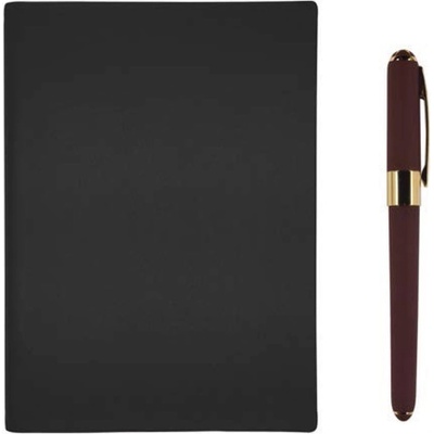 Подаръчен комплект Victoria's Journals - Smith, черен, 2 части, в кутия (V4031)