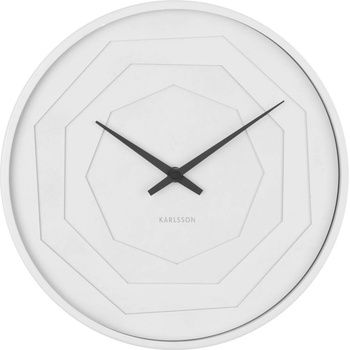 Karlsson Стенен часовник Layered Origami бял (KA5850WH)