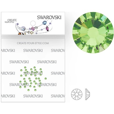 Swarovski kryštáliky SS5 Peridot AB 50 ks