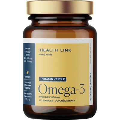 Health Link Omega 3 rybí olej 120 kapsúl