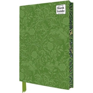 Flame Tree Publishing William Morris: Seaweed Artisan Art Blank Notebook (Flame Tree Journals) | Flame Tree Publishing