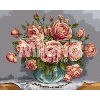Milena Style Нежни рози - гоблен със схема конци dmc 1: 1