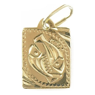 Zlatnictví Zlatíčko Zlatý přívěsek znamení Ryby destička malá 000.00124