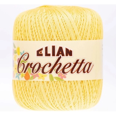 Háčkovací příze Elian Crochetta 3241 - žlutá