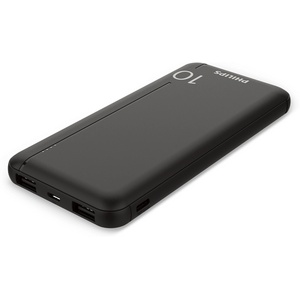 Philips Power Bank 10 000mAh with 2 USB A and USB C port Black (DLP1810CB/00) - BestPC