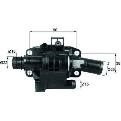 Termostat, chladivo MAHLE TH 41 83