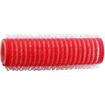 Natáčky na vlasy Duko Velcro pr.15 mm, 6 ks - samodržiace, červené (15/8A)