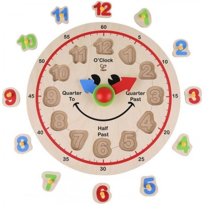 Hape puzzle hodiny
